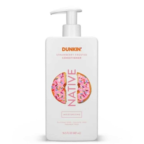 Native Dunkin Strawberry Frosted Moisturizing Shampoo & Conditioner Set 16.5oz - Picture 5 of 7
